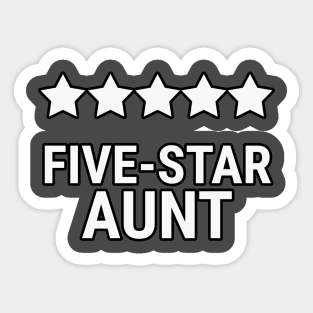 Five star aunt Sticker